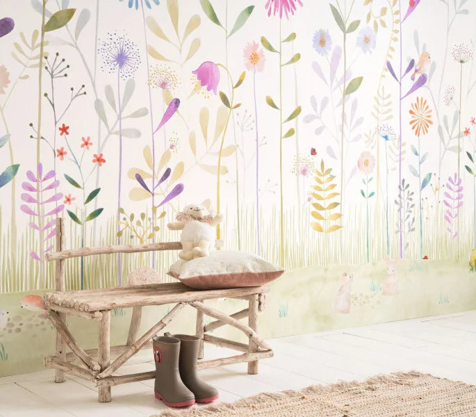 THE GARDEN SMALL WORLD WITH FROG Wallpanel