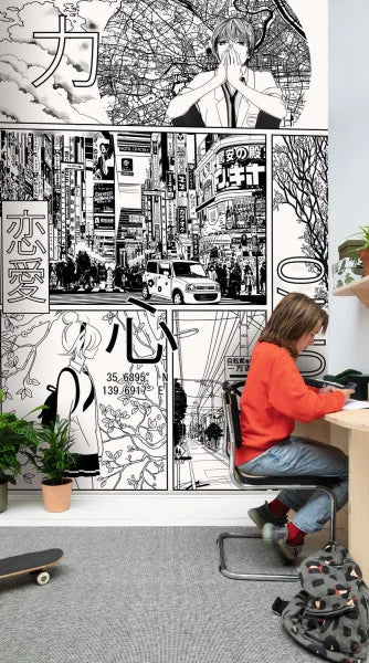 MANGA WORLD Wallpanel