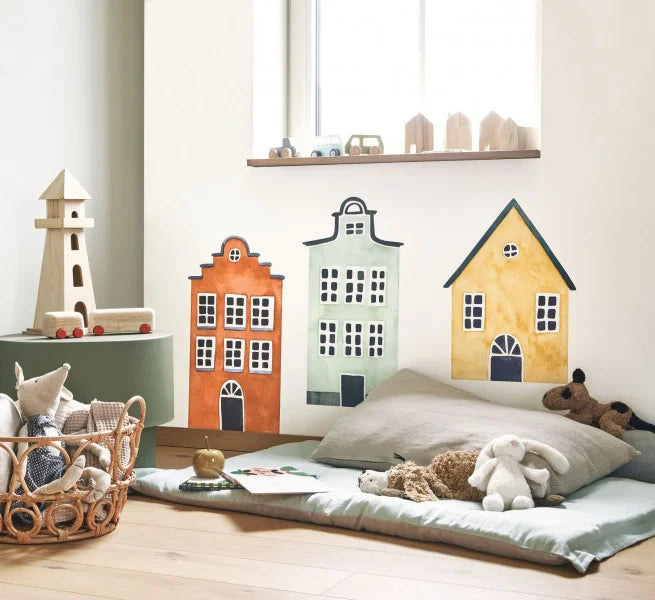 LITTLE HOUSES SPRAY UP Wallpanel