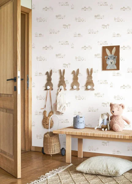 WALK IN THE VILLAGE Wallpaper