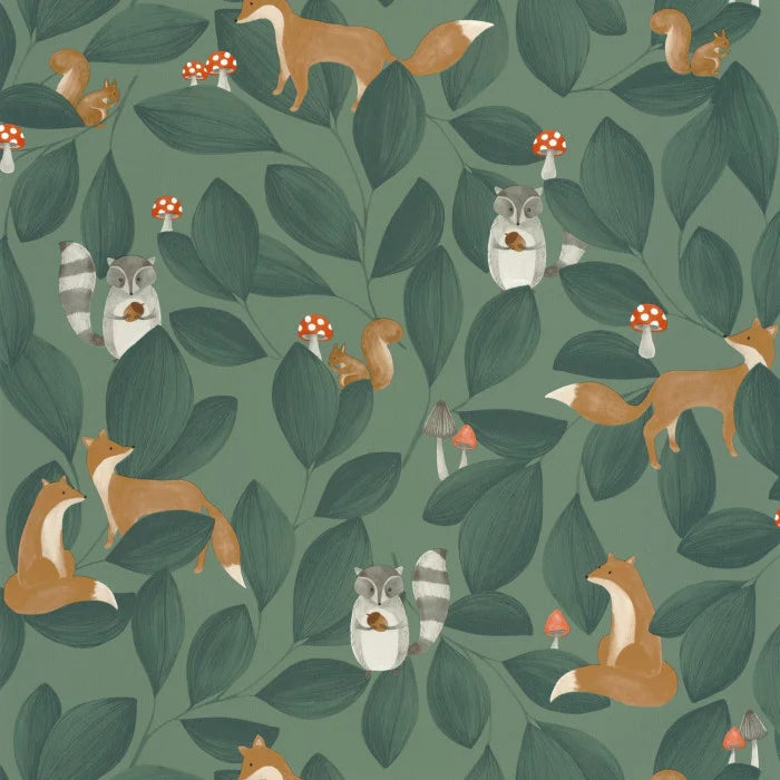 WOODLAND FRIENDS Wallpaper