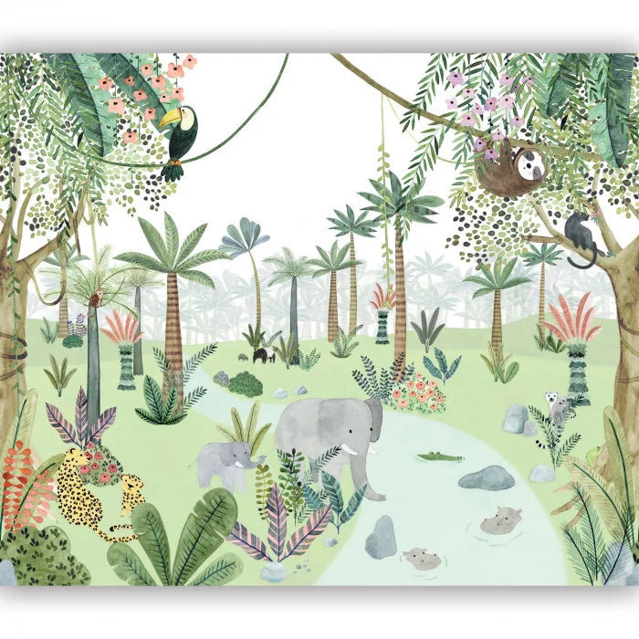 IN THE HEART OF THE JUNGLE Wallpanel