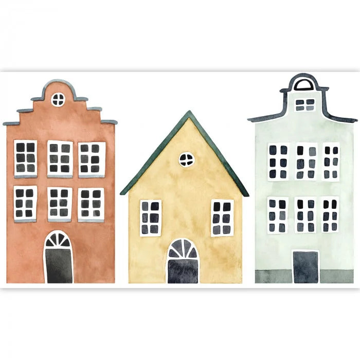 LITTLE HOUSES SPRAY UP Wallpanel